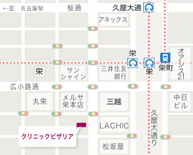 クリニックビザリア 本院（名古屋院）地図