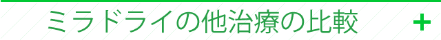 わきが・多汗症の比較表